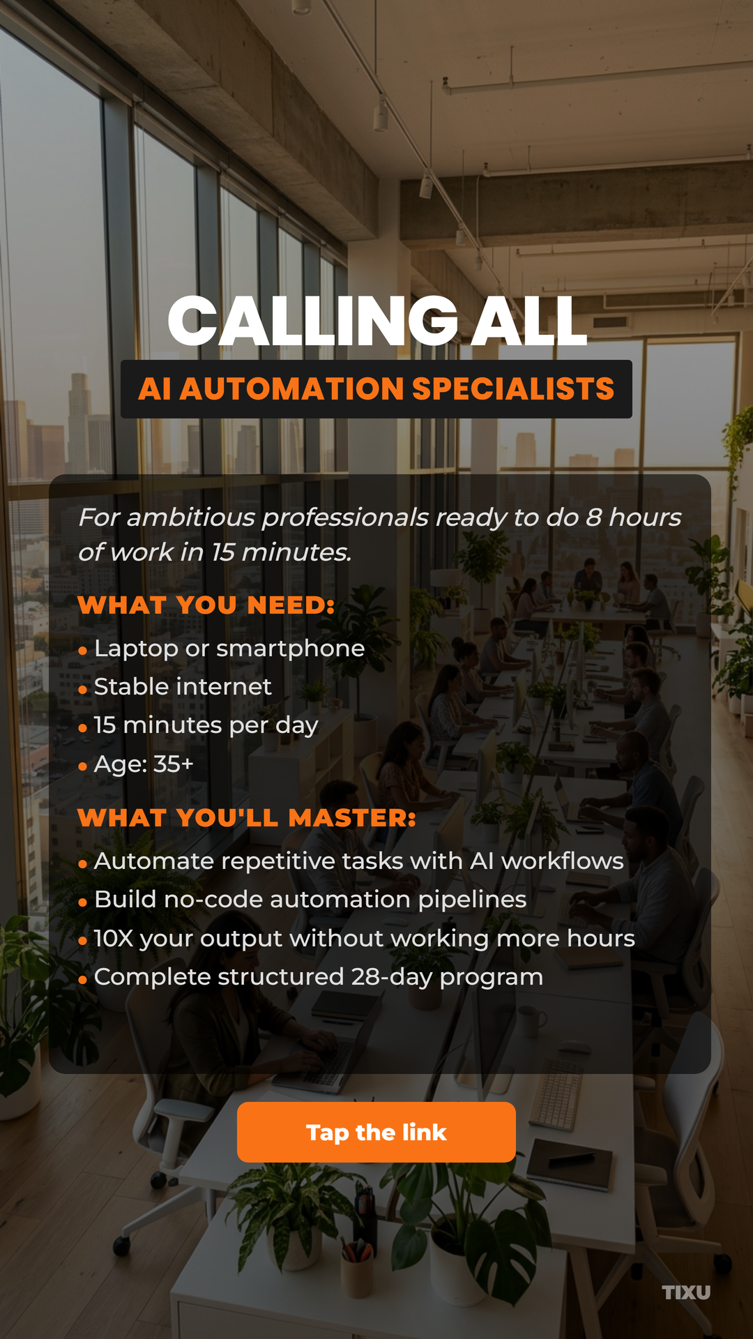 Tixu Facebook ad: Try Now