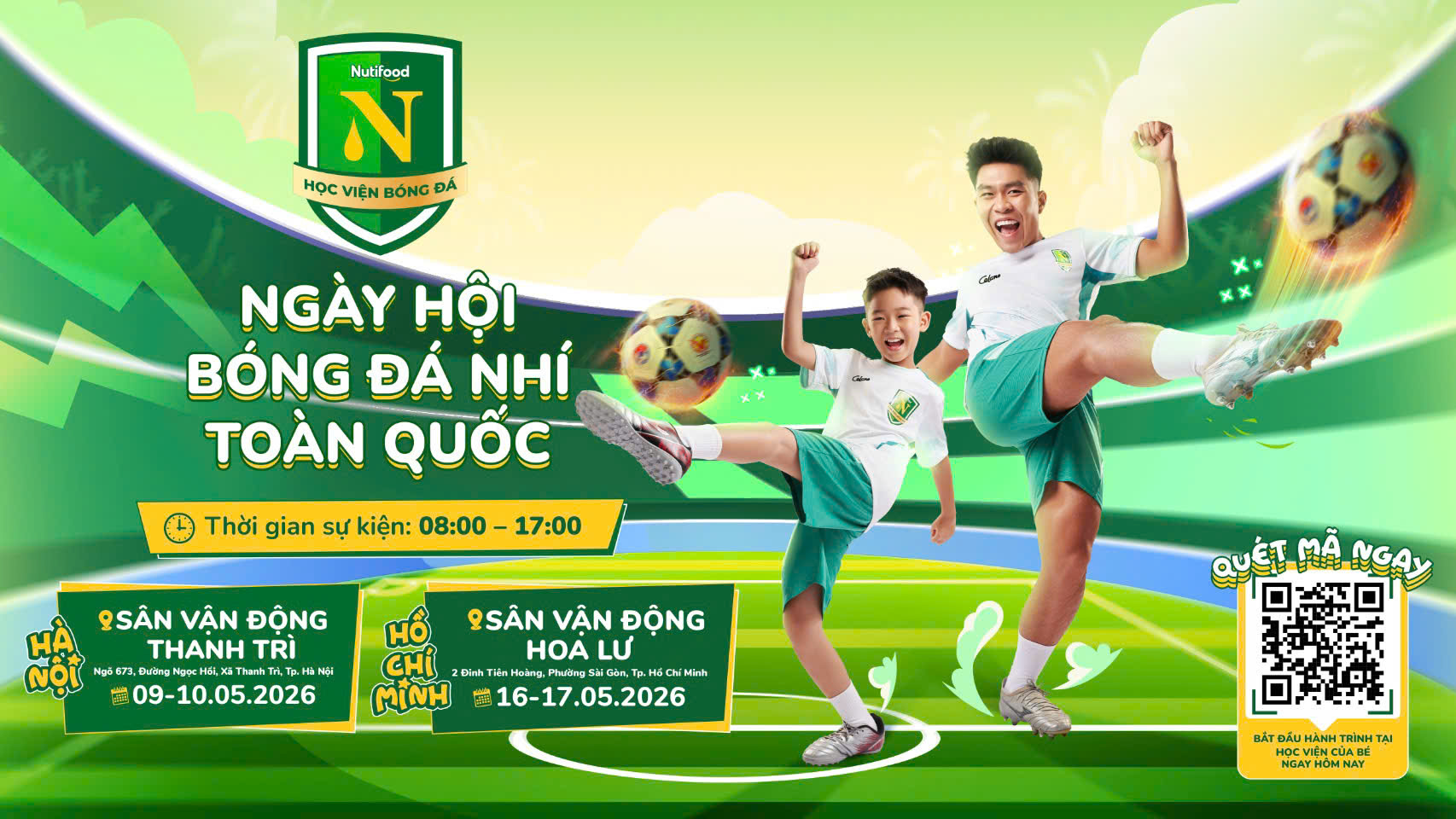 Học viện Bóng đá Nutifood Facebook ad