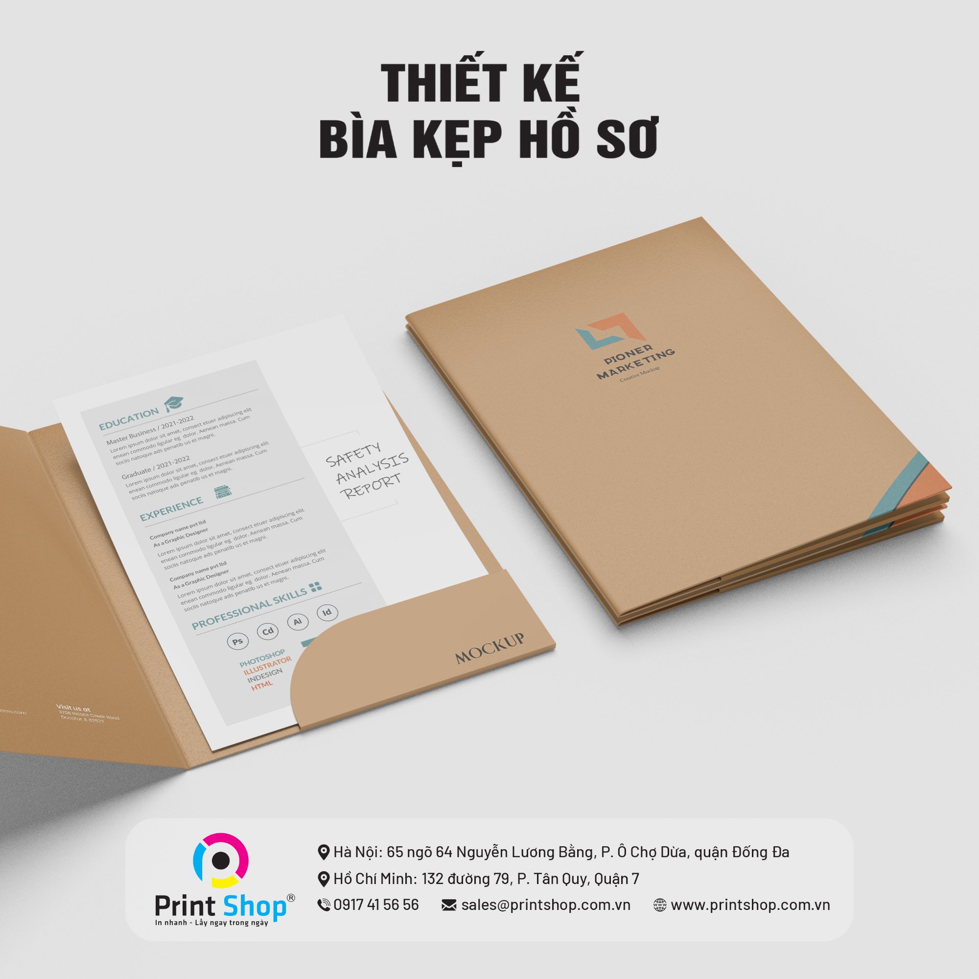 PRINT SHOP Facebook ad: IN KẸP FILE TÀI LIỆU là sự lựa…