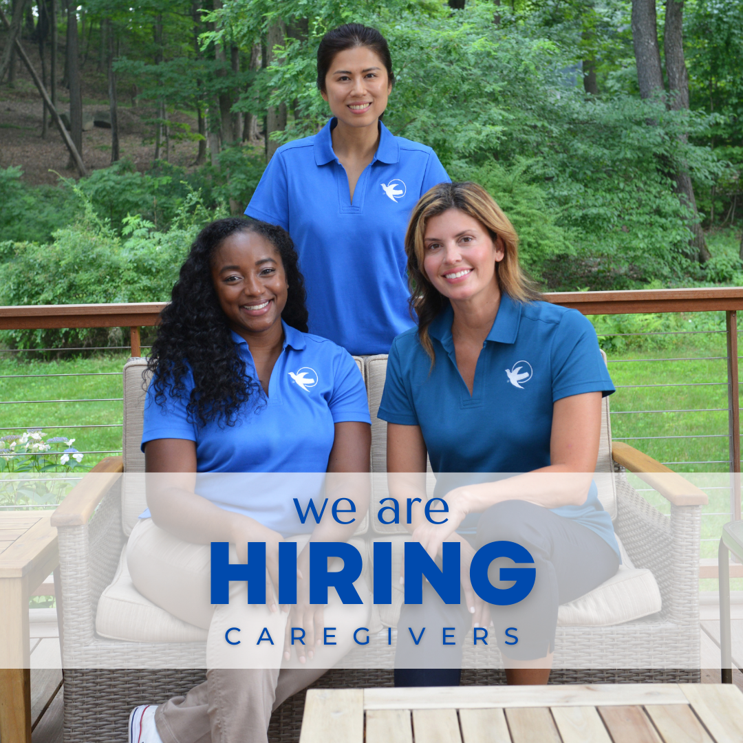 Visiting Angels of Lower Fairfield County Facebook ad: Now Hiring Experienced Caregivers