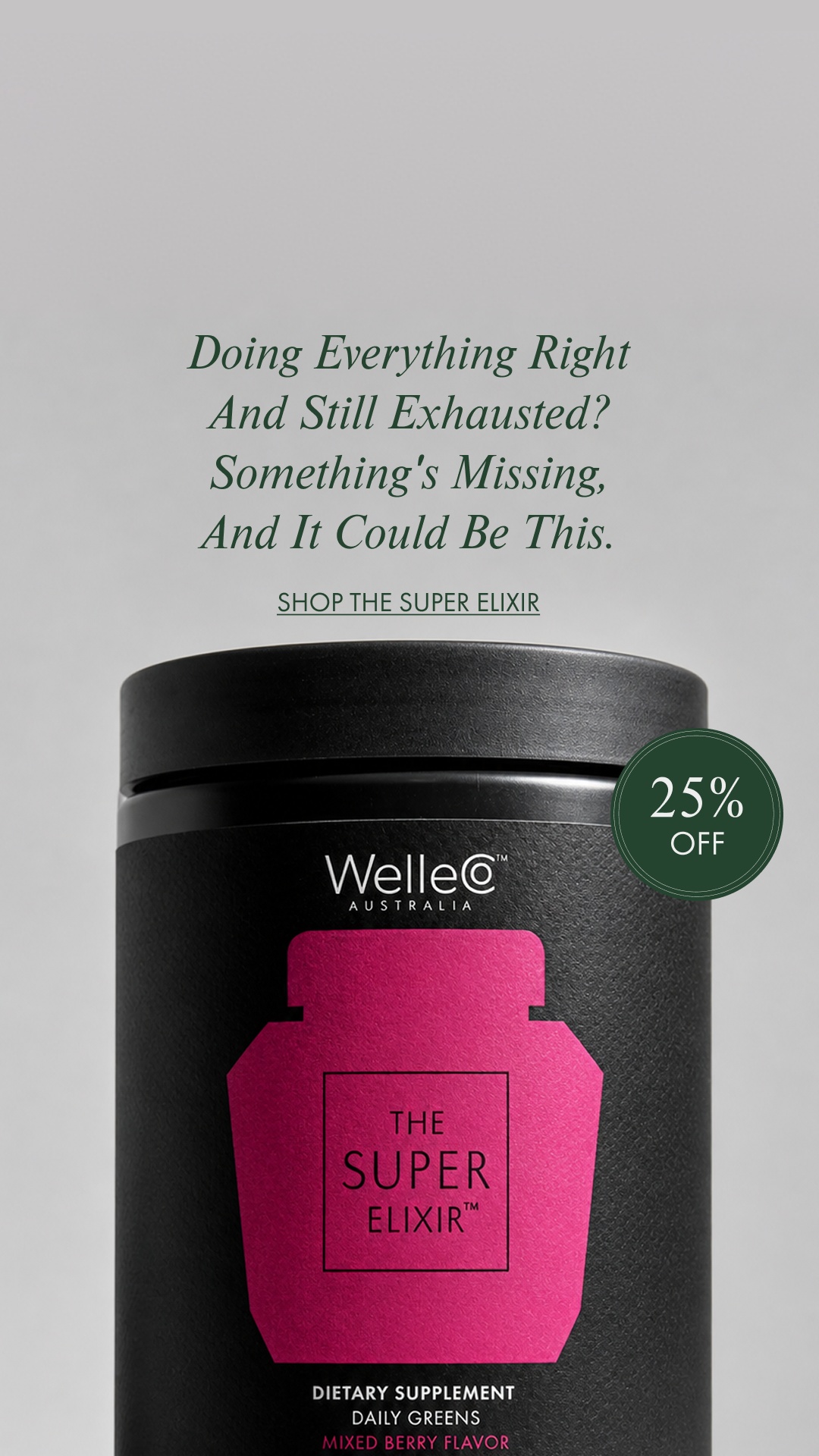 WelleCo Facebook ad