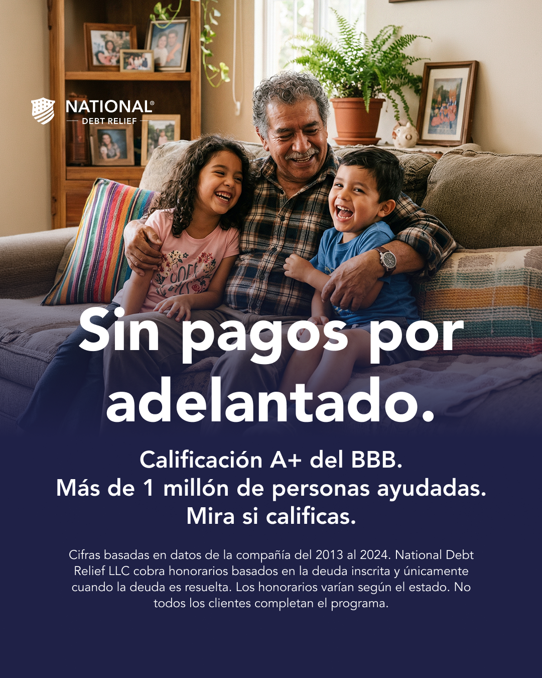 National Debt Relief Facebook ad