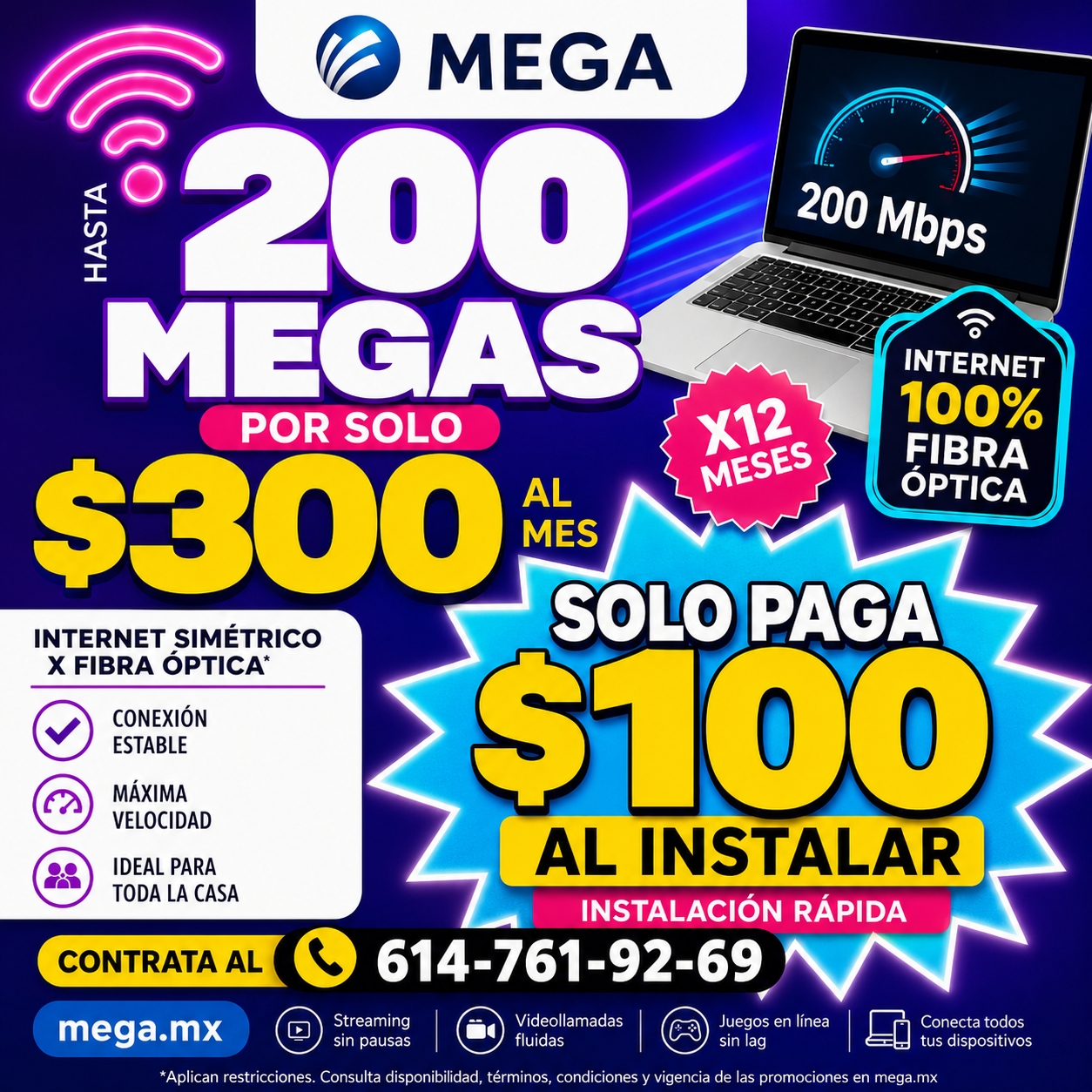 megacable Marey Facebook ad from May 21, 2026