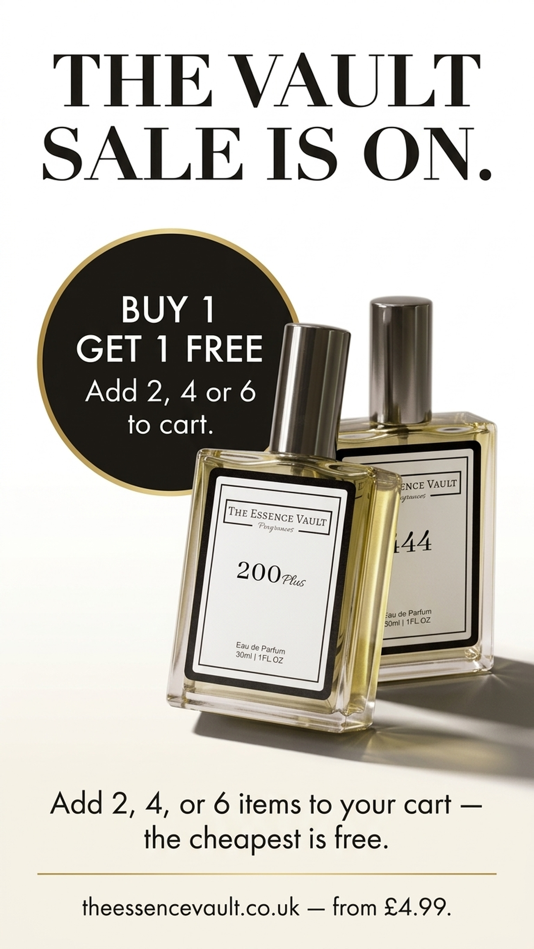 The Essence Vault Facebook ad