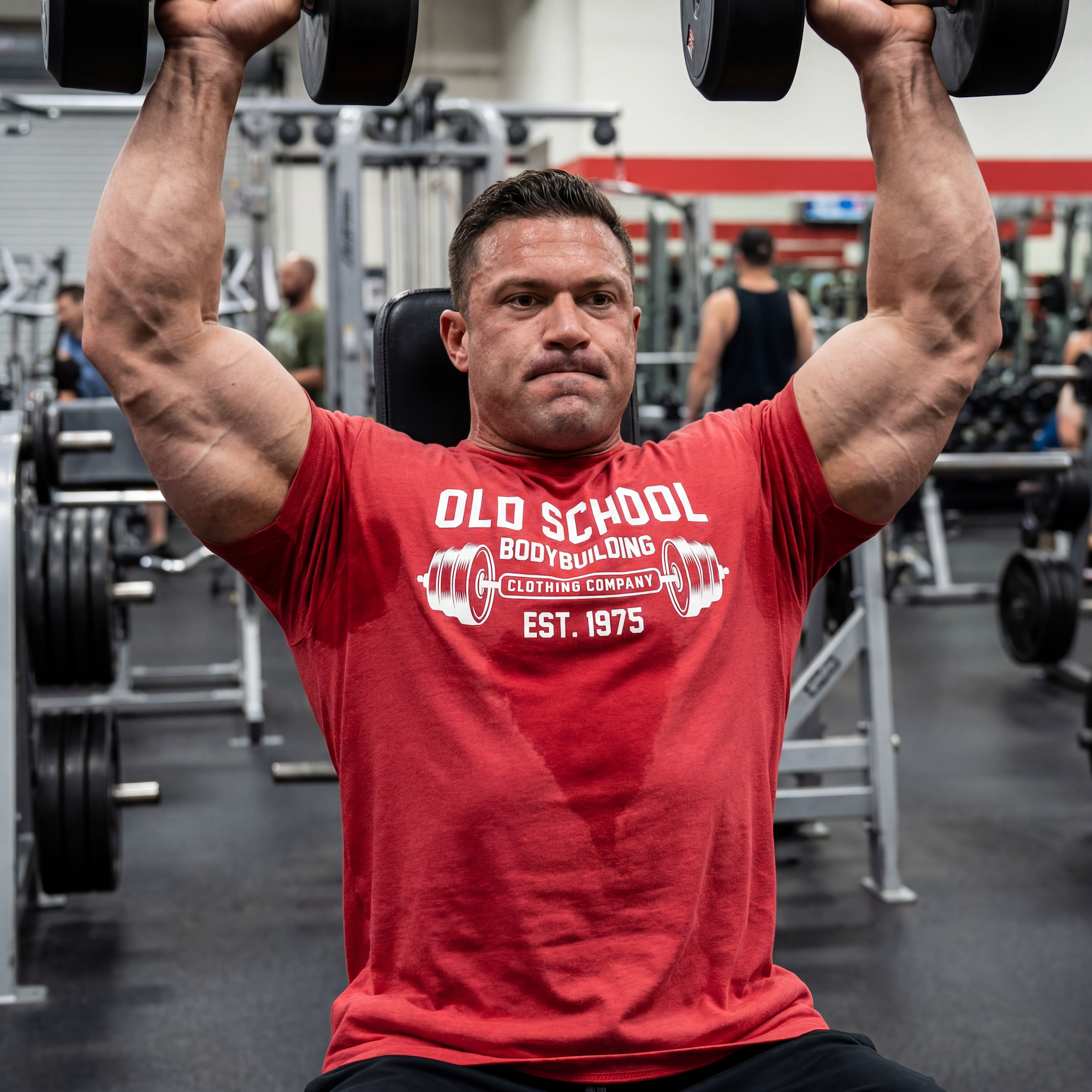Old School Bodybuilding Clothing Co Facebook ad: 15% OFF Your 1st Purchase