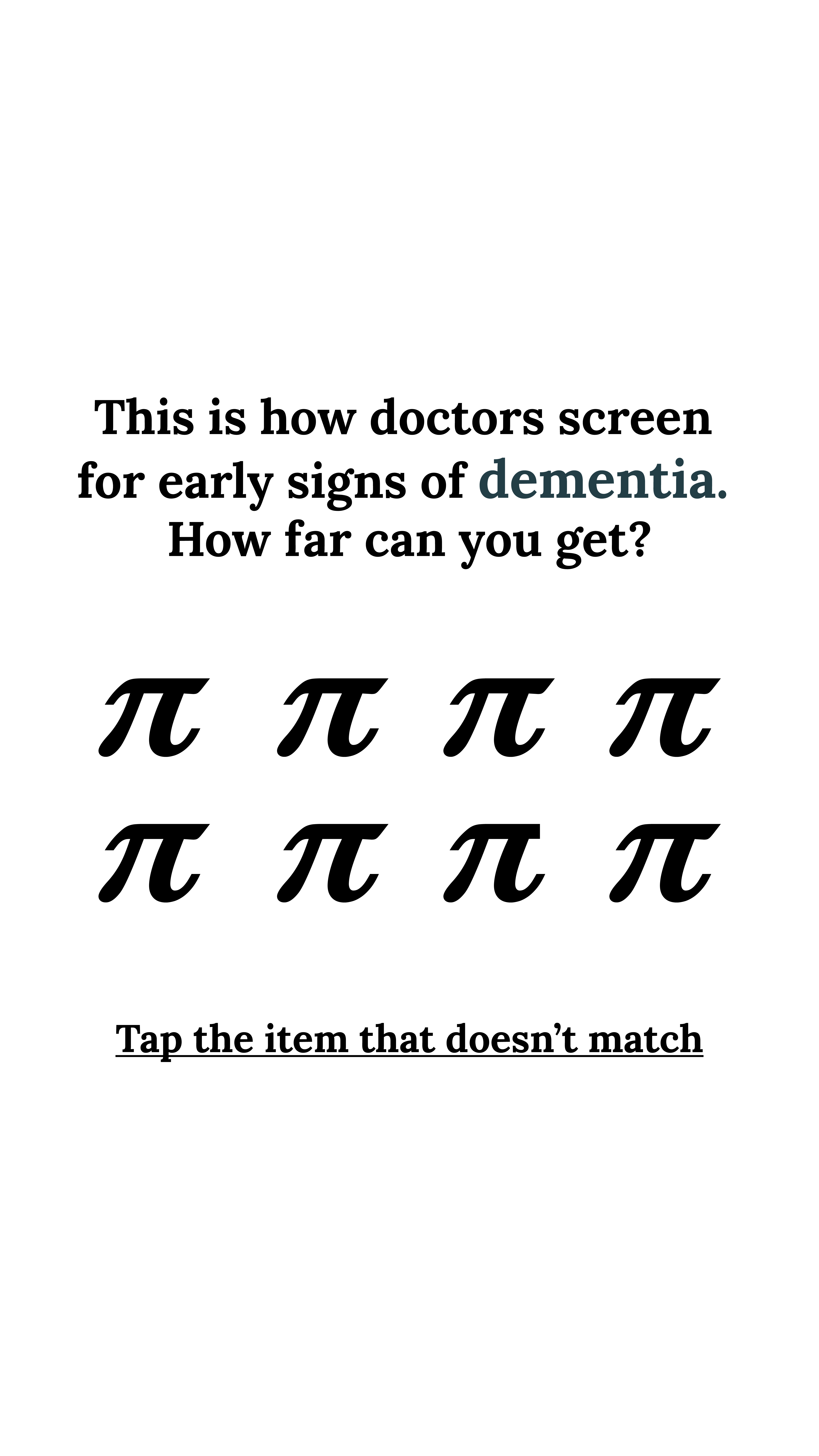 Brain Health Check Facebook ad