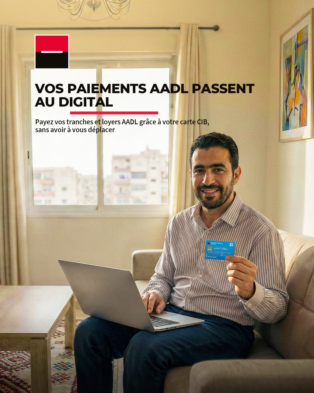 Société Générale Facebook ad: 𝗩𝗼𝘂𝘀 𝗲̂𝘁𝗲𝘀 𝗯𝗲́𝗻𝗲́𝗳𝗶𝗰𝗶𝗮𝗶𝗿𝗲 𝗱’𝘂𝗻…