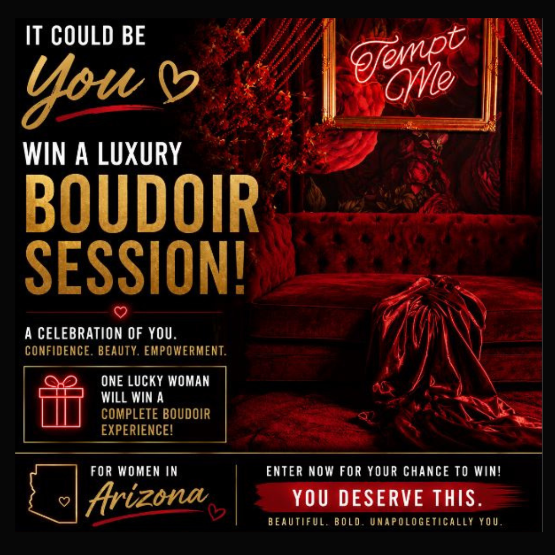 AshLyn Boudoir Photography Facebook ad: Win a $2900 Experience Free!