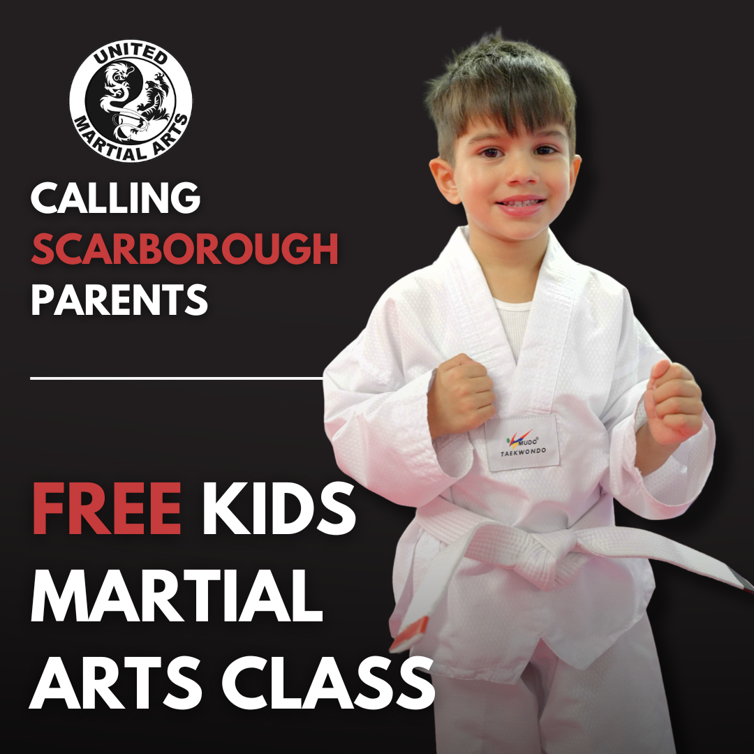 United Martial Arts Facebook ad: Kids Martial Arts (Ages 3+) | Free Trial Pass