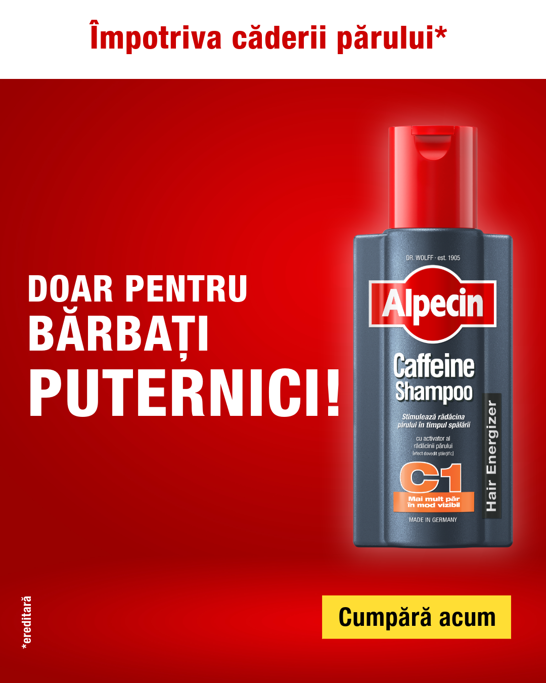 Alpecin Facebook ad