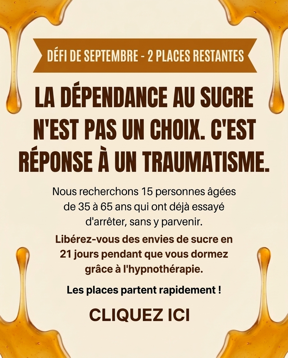 Hypnozio: power of hypnotherapy Facebook ad: Surmontez vos problèmes de poids