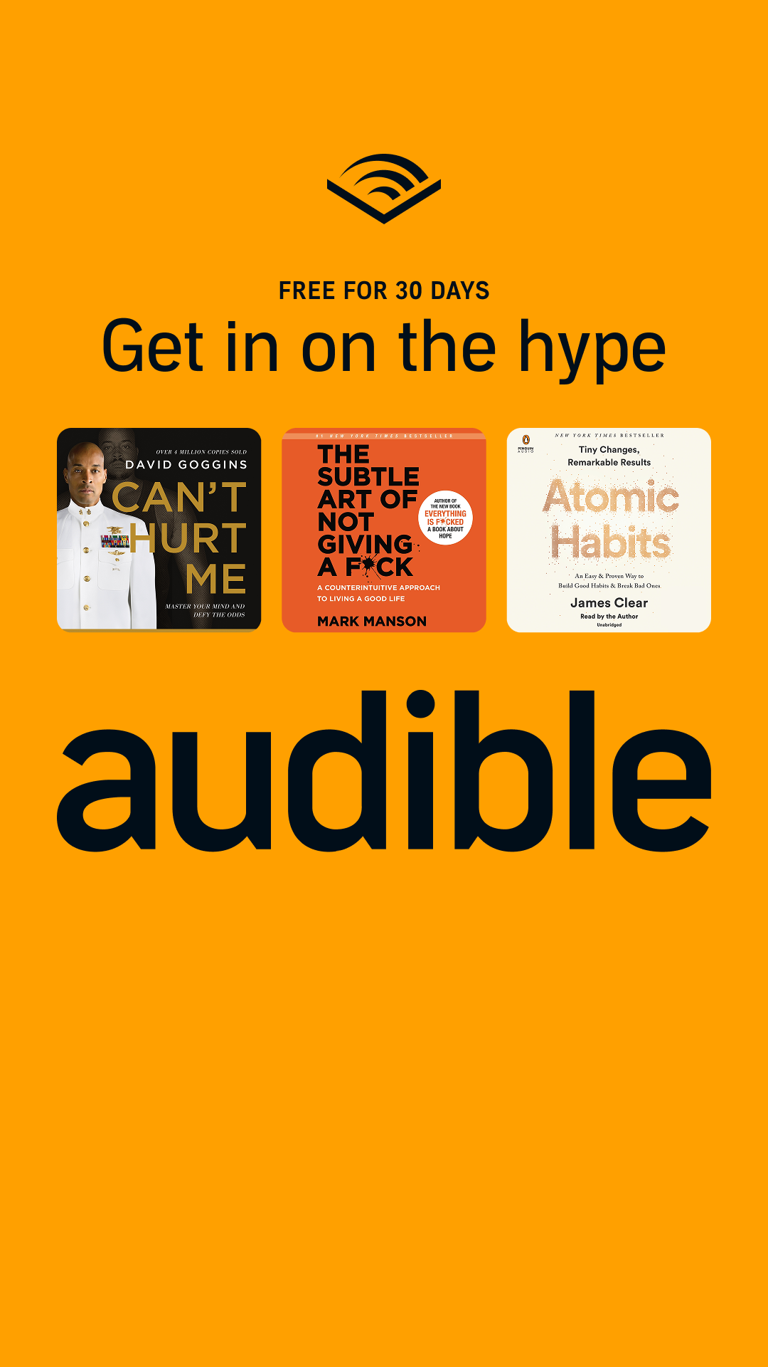 Audible Facebook ad