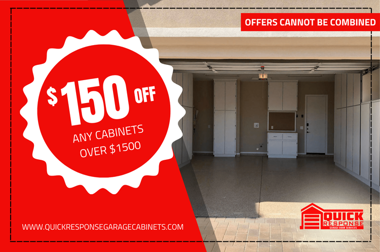 Quick Response Garage Cabinets and Floors Facebook ad