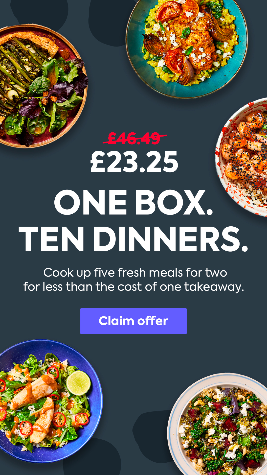 Gousto Facebook ad from Feb 24, 2026