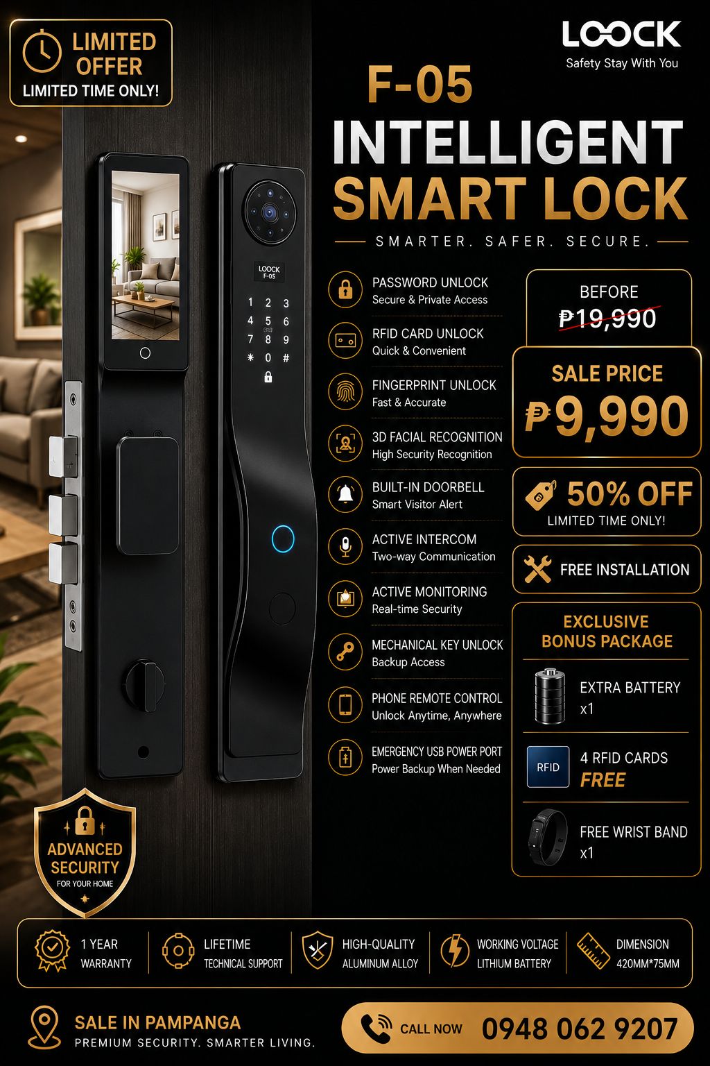 LOOCK Pampanga Facebook ad: 50% OFF LIMITED-TIME OFFER!