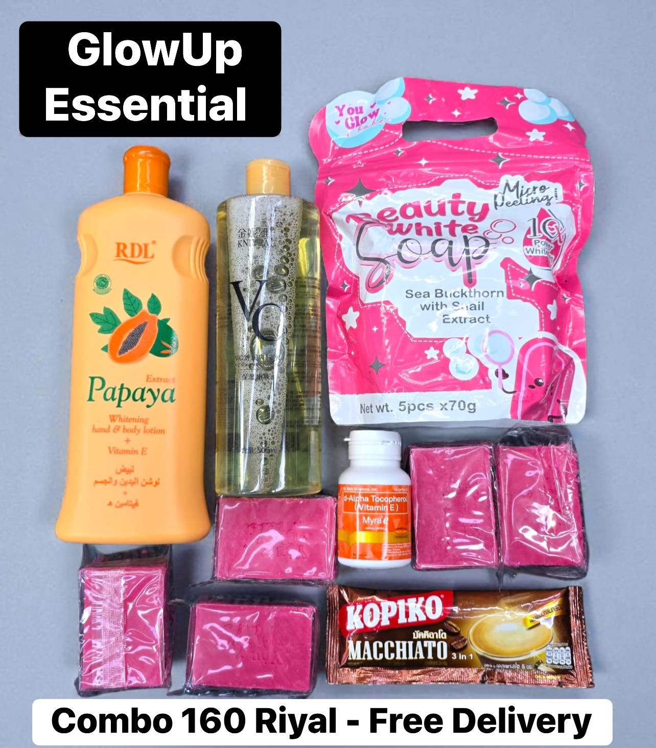 GlowUp Essentials Facebook ad