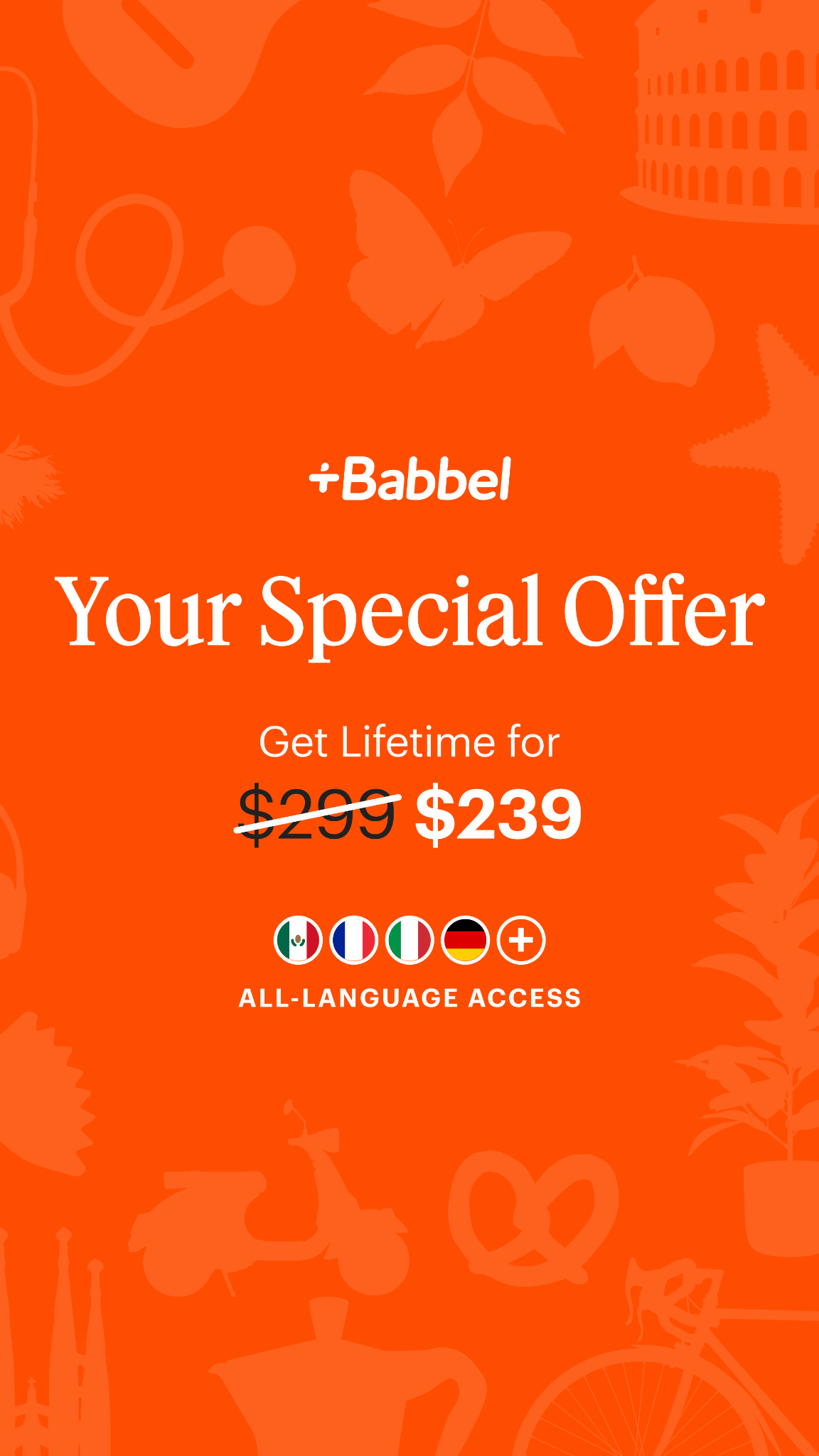 Babbel Facebook ad