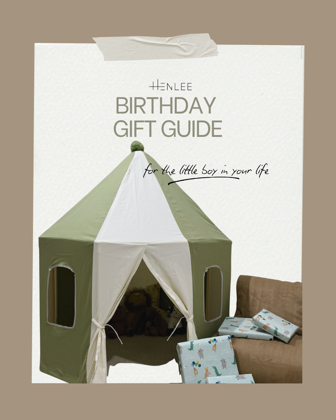 henlee.co Facebook ad: Ultimate Little Boy’s Birthday Gift Guide