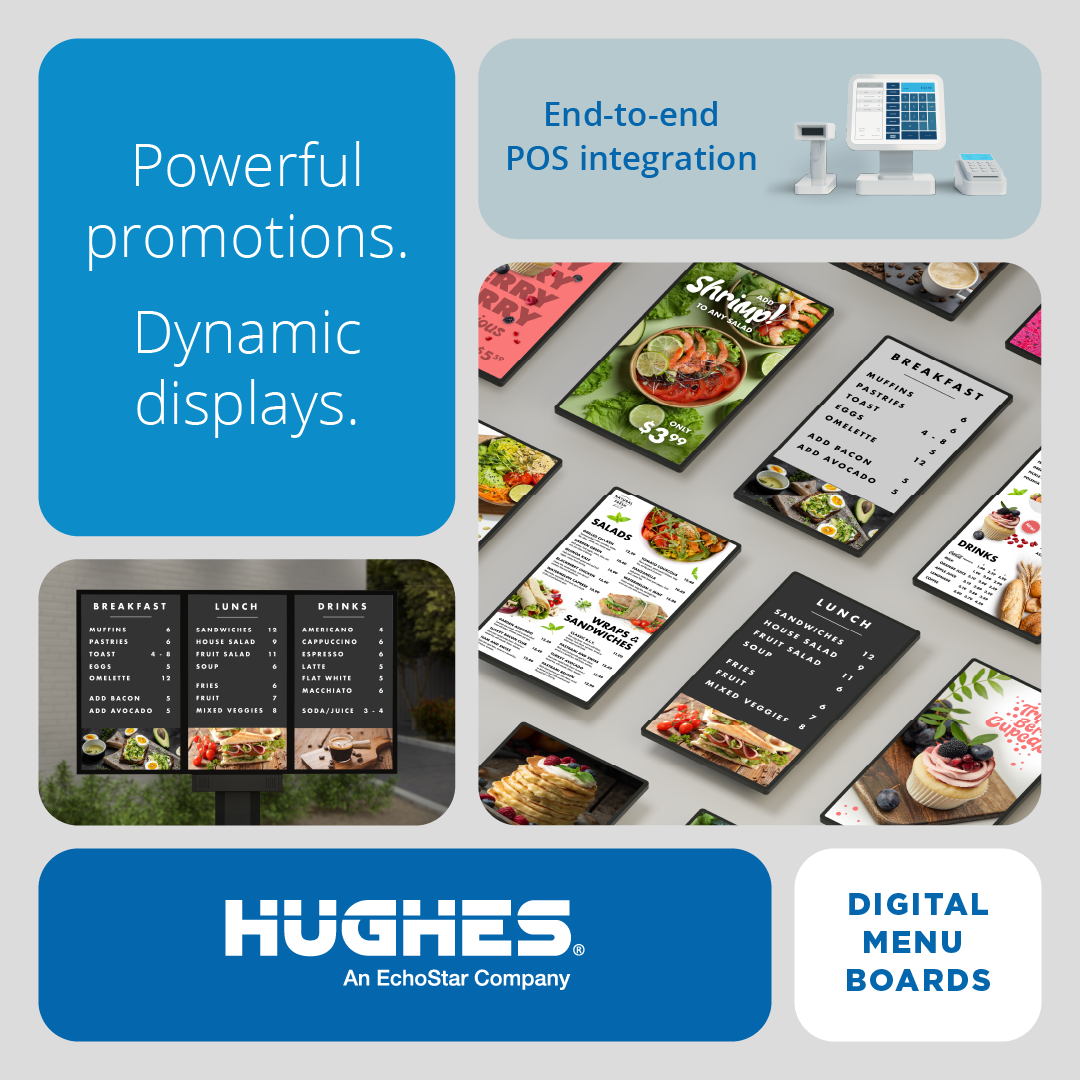 Hughes Facebook ad: Smarter drive-thru starts here.