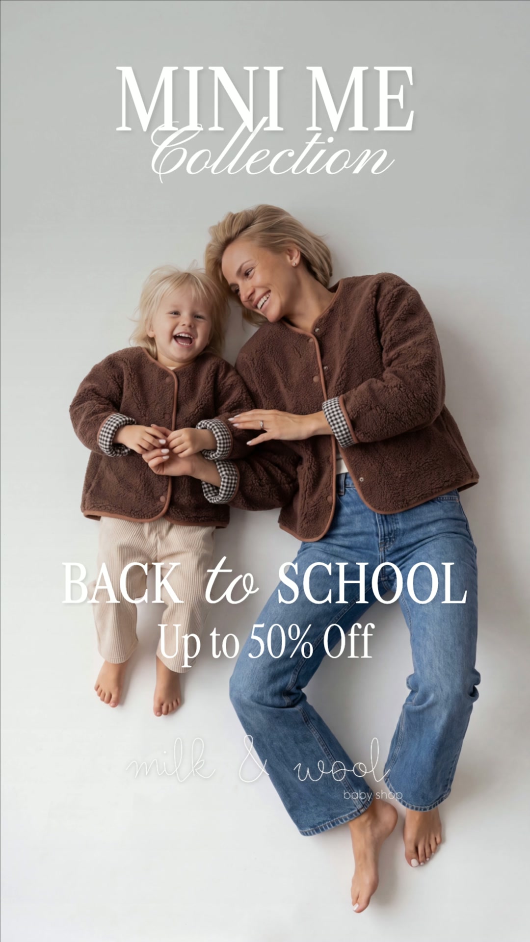 Milk and Wool Facebook ad: Clothing for little ones