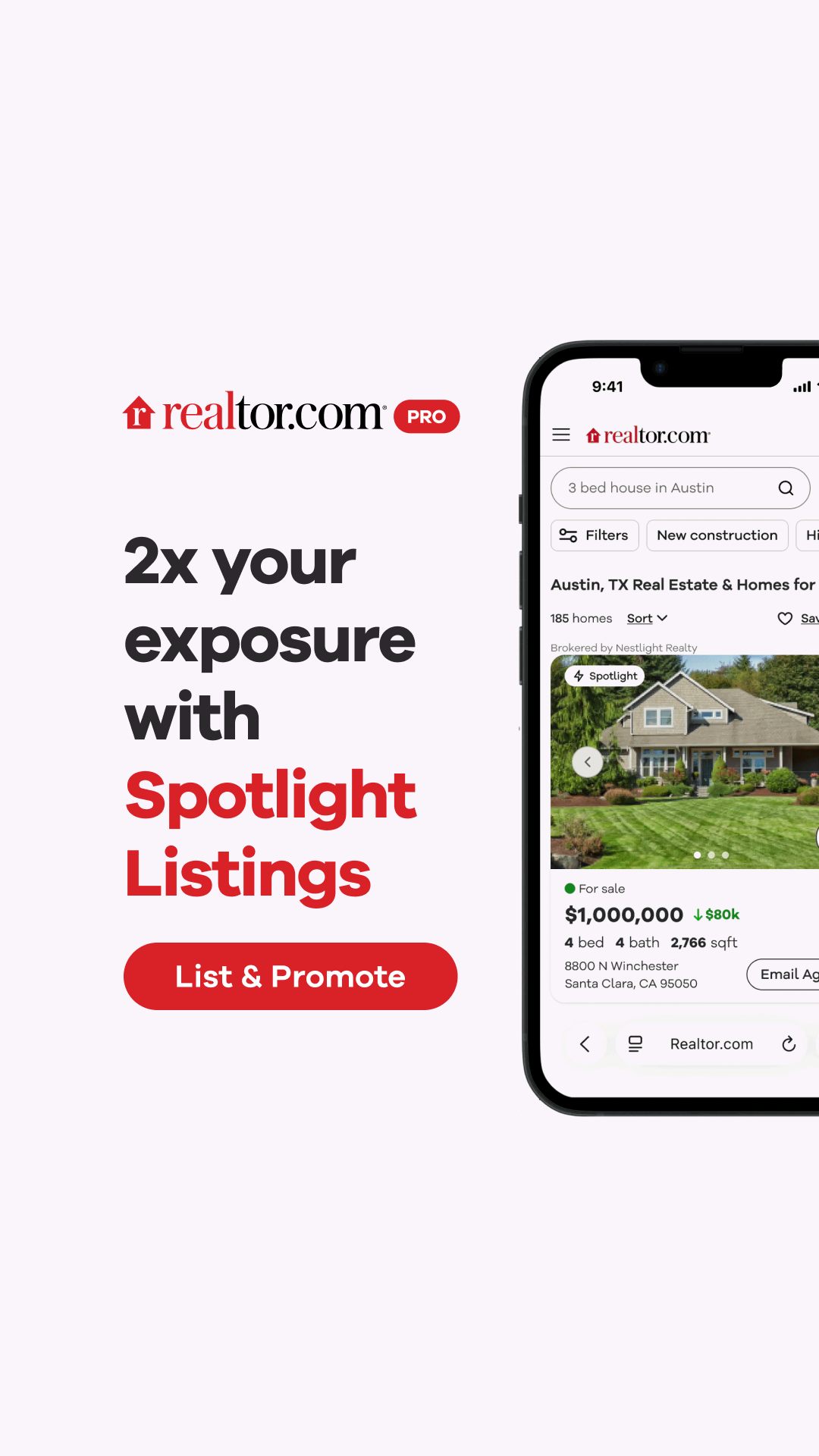 Realtor.com Pro Facebook ad