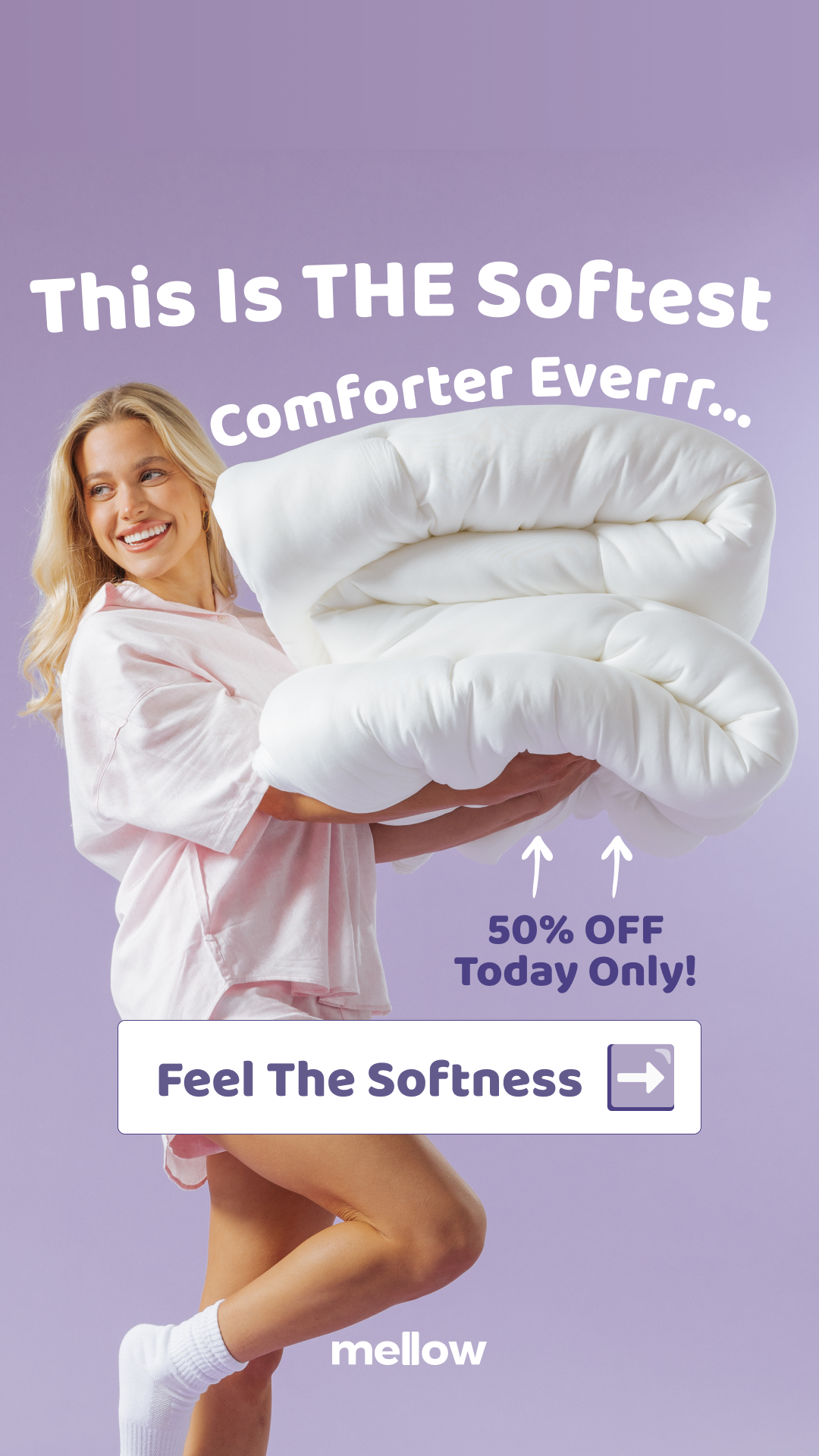 MarshMellow Comforter Facebook ad from Feb 24, 2026