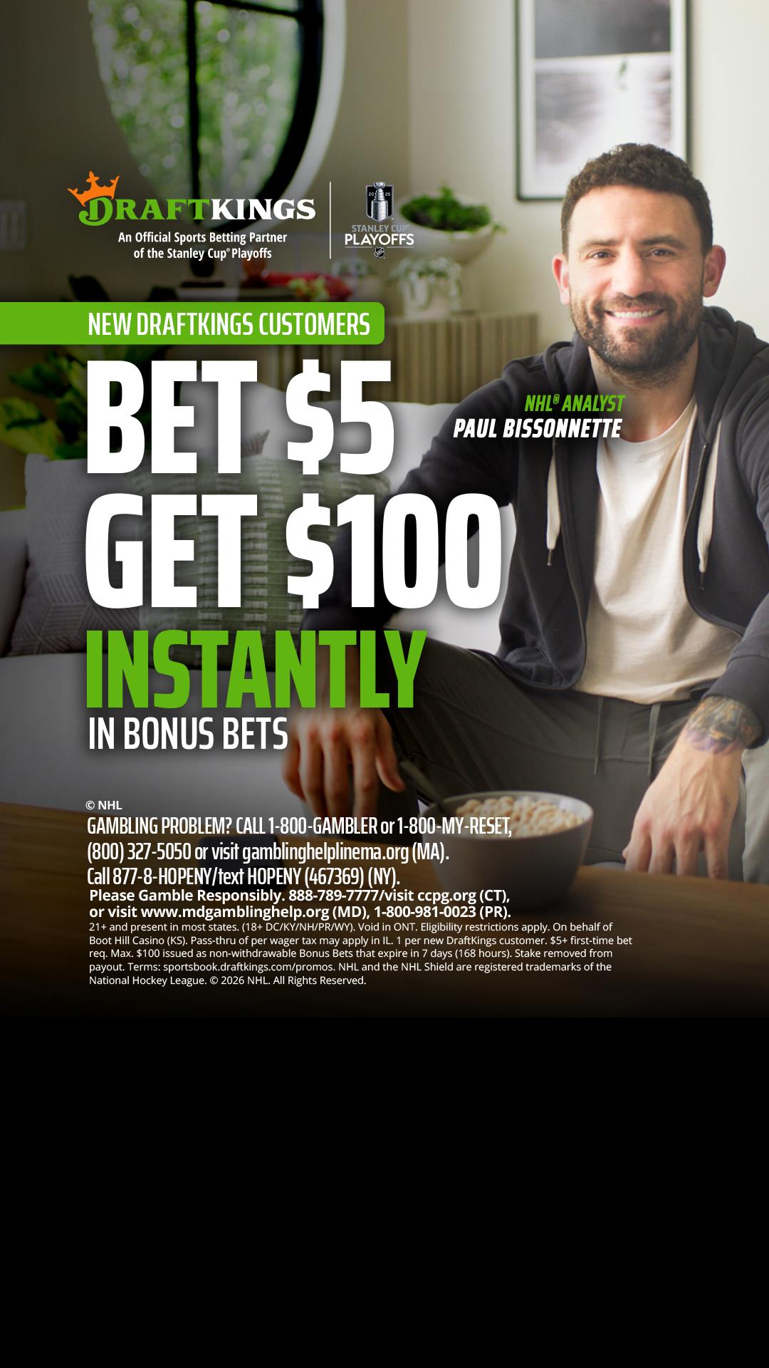 DraftKings Sportsbook Facebook ad