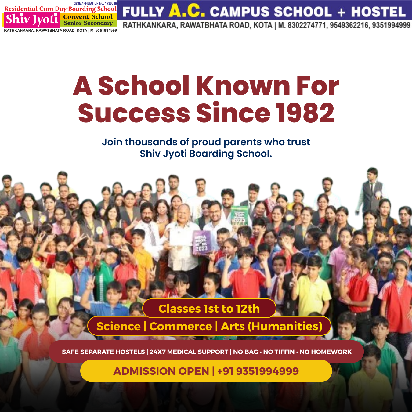 Shiv Jyoti Convent School Facebook ad