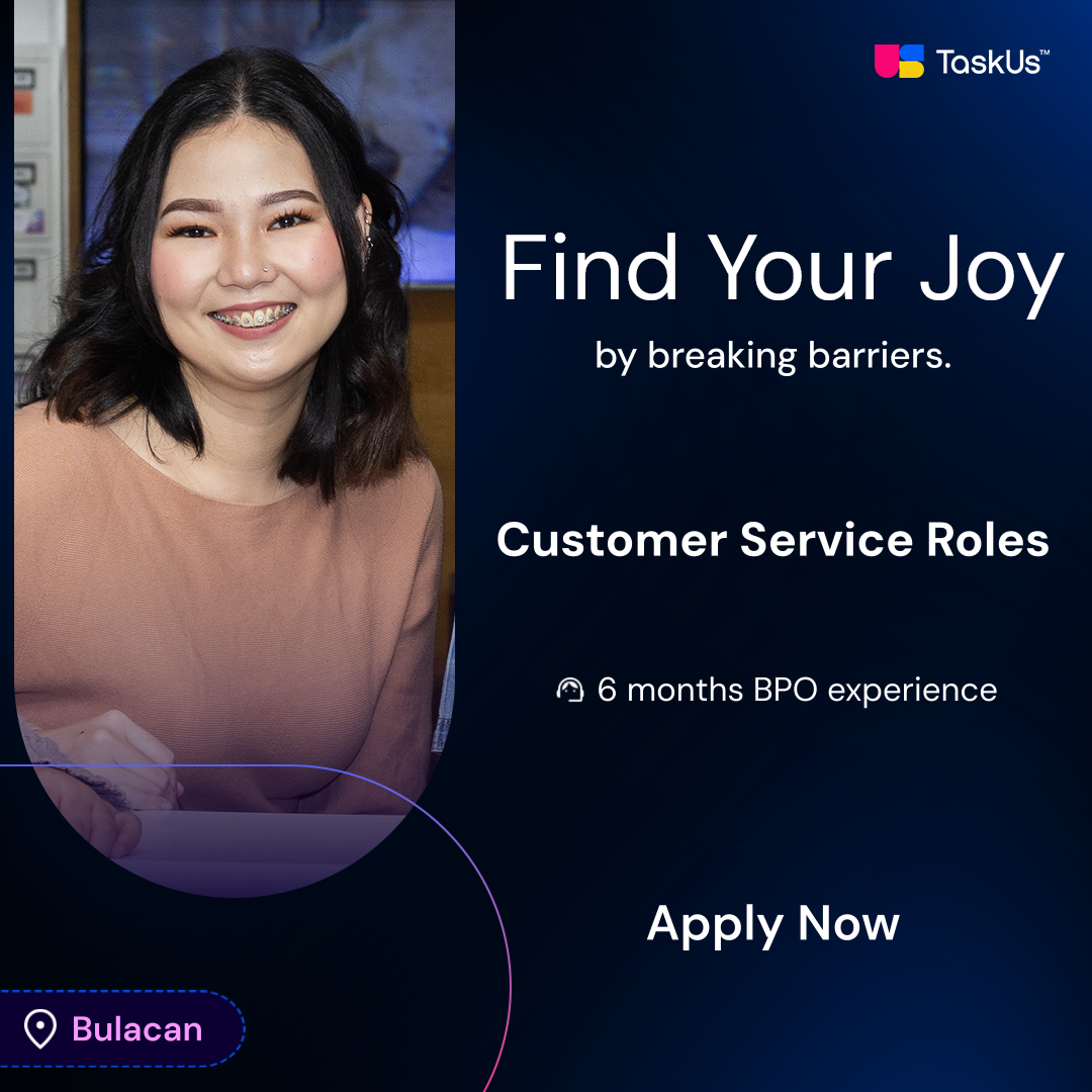 TaskUs Facebook ad