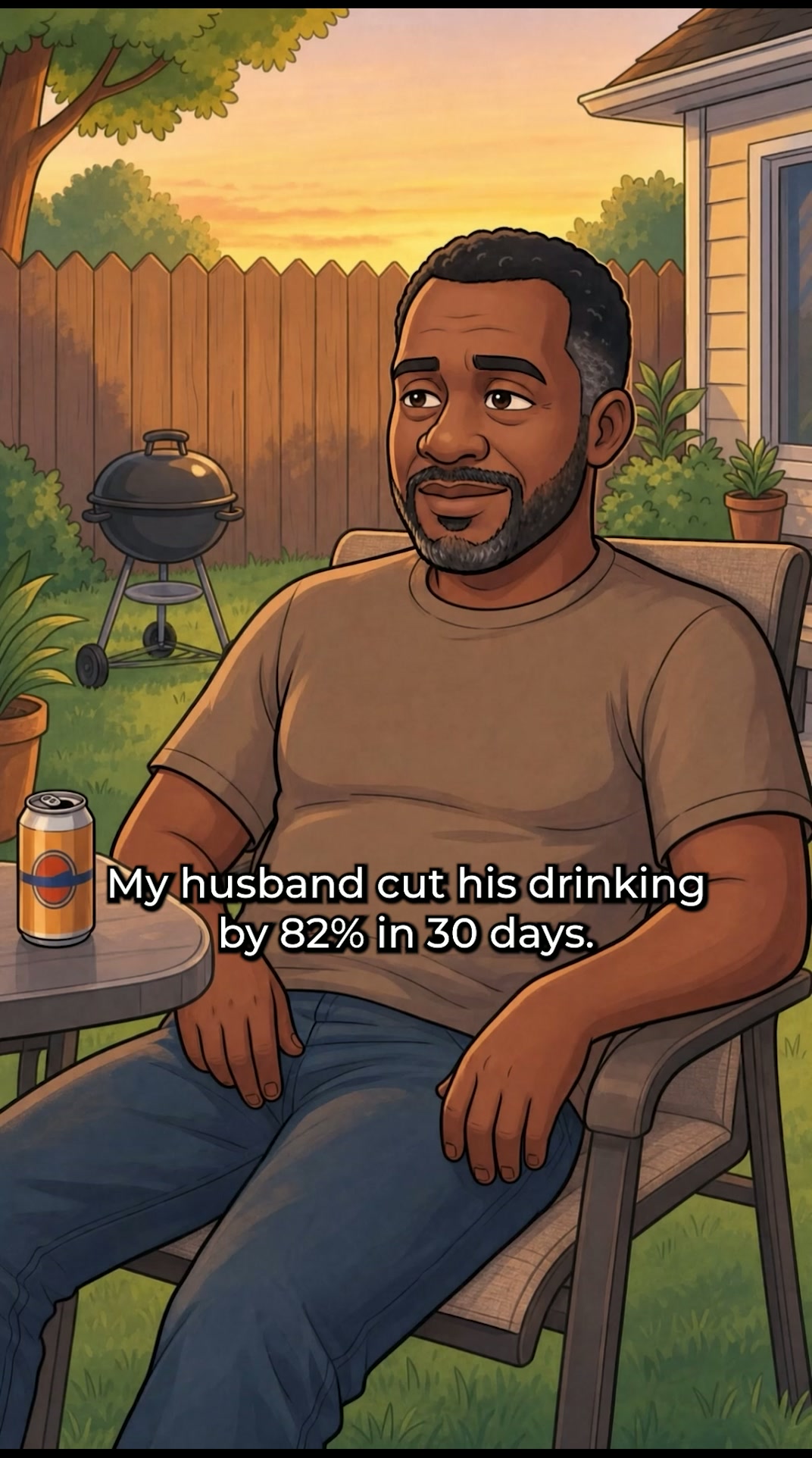 Mindful Drinking Community Facebook ad: 82% less alcohol in 30 days