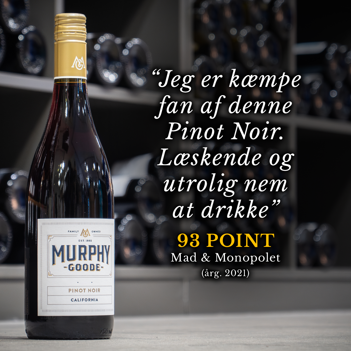 Jysk Vin Facebook ad: Fri fragt ved 6 fl. eller for over 699 kr.