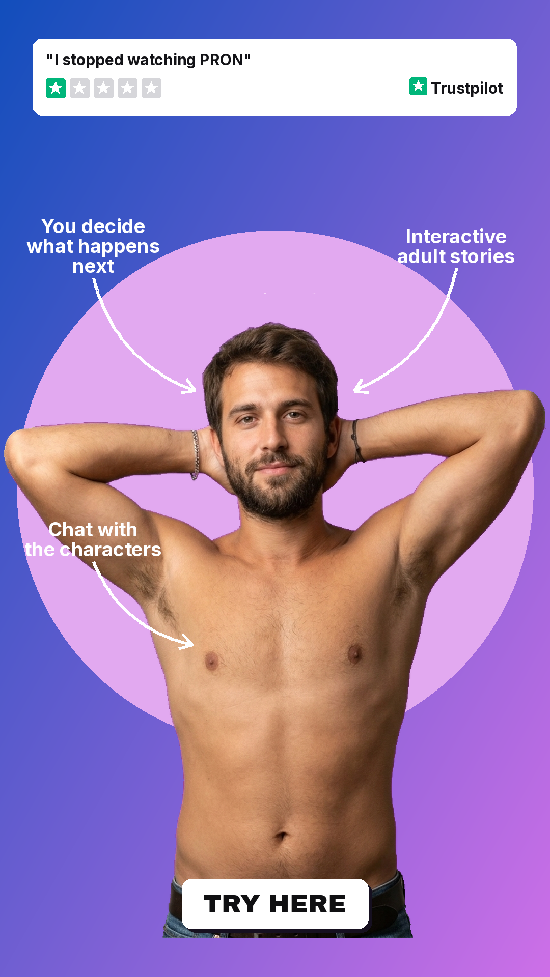 Stuff So Sweet Facebook ad: Interactive Adult Stories