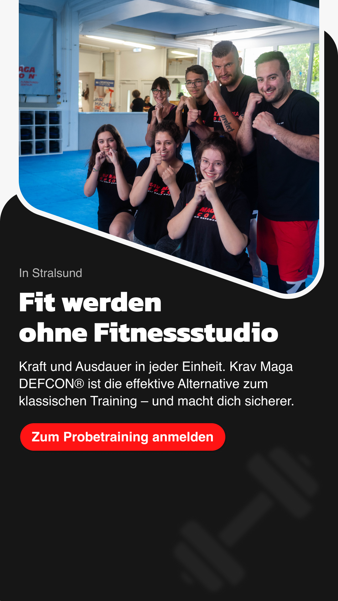 Sportschule Stralsund Facebook ad from Feb 10, 2026