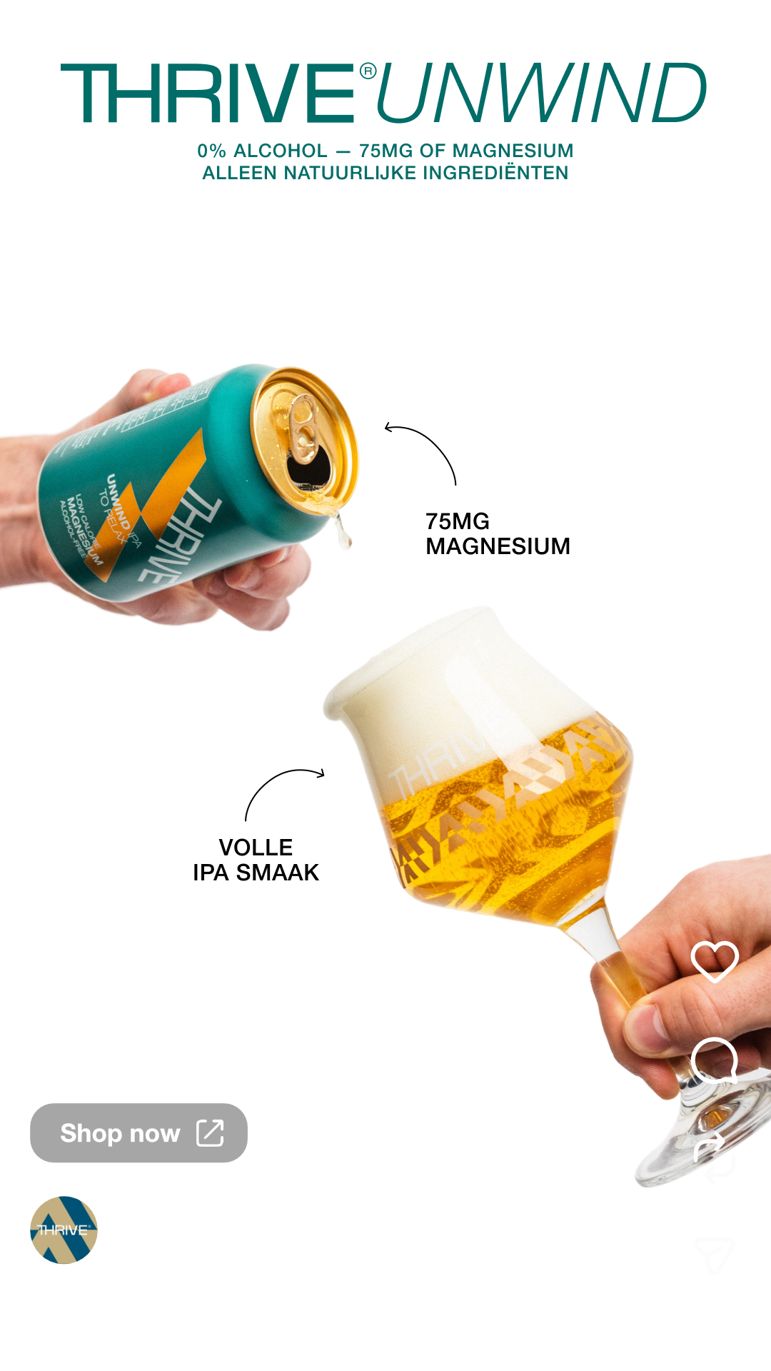 Thrive Beer Facebook ad