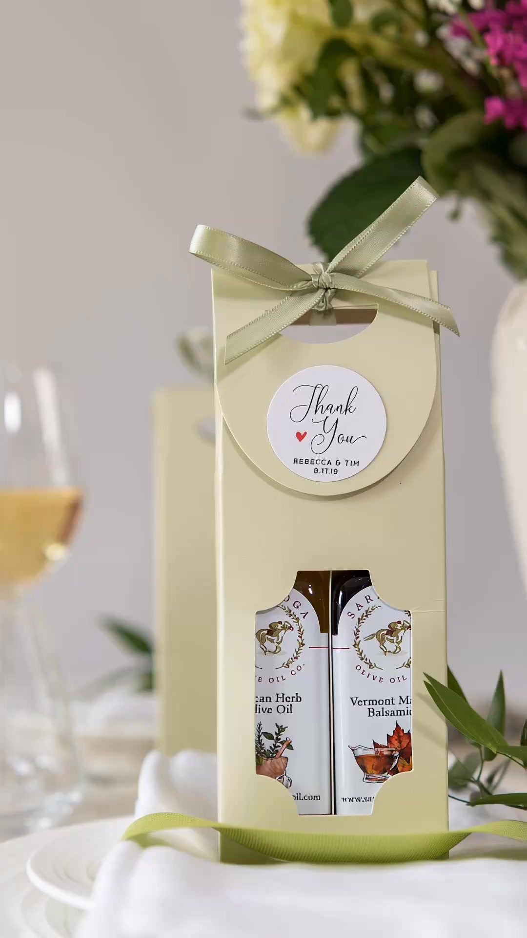 Saratoga Olive Oil Company Facebook ad: Olive Oil & Balsamic for Your Guests