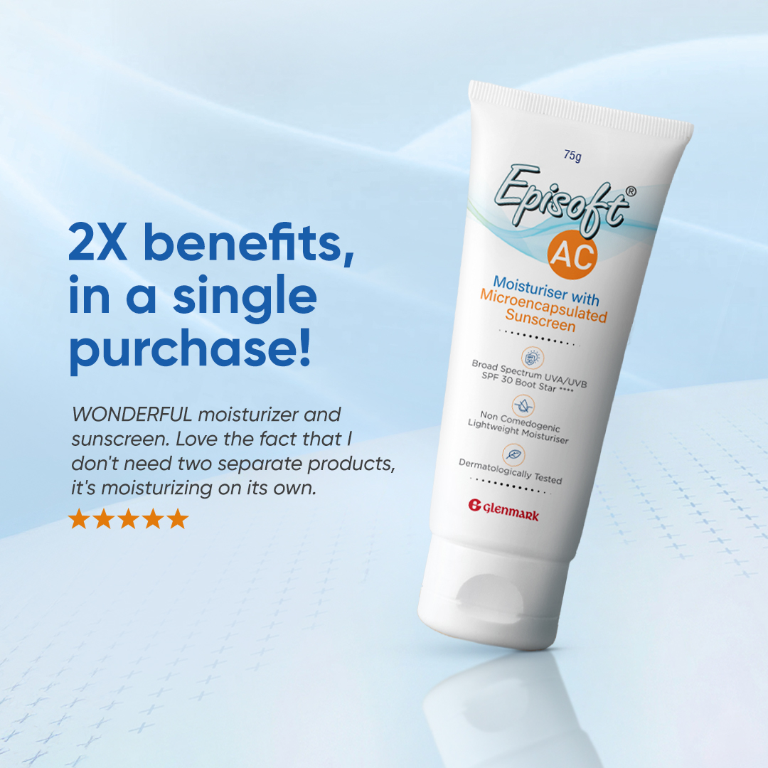 Episoft Facebook ad: Didn’t expect one product to hydrate and protect…