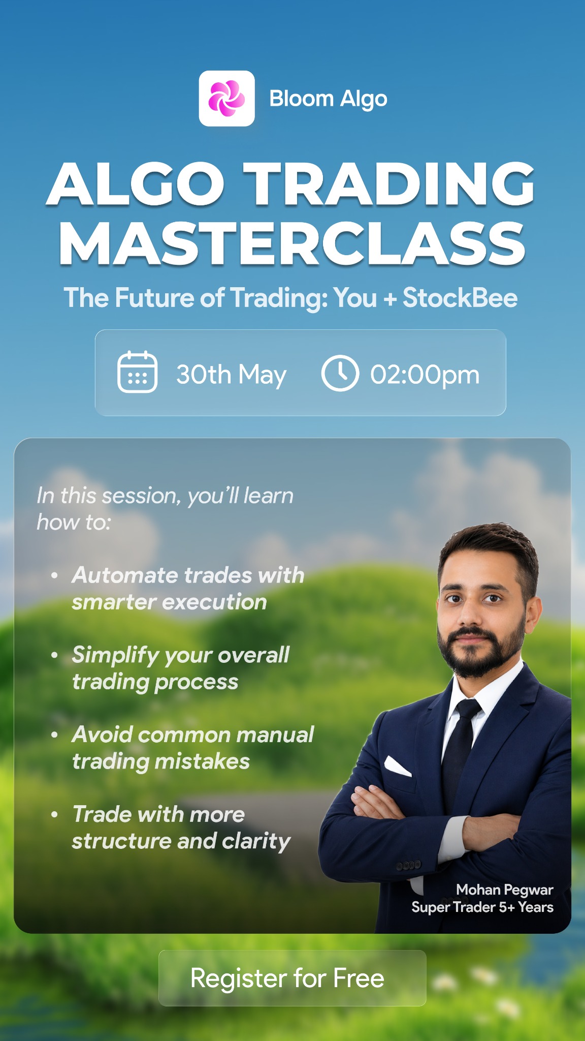 Bloom Algo Facebook ad: Join our webinar to learn about the algo based tool that…
