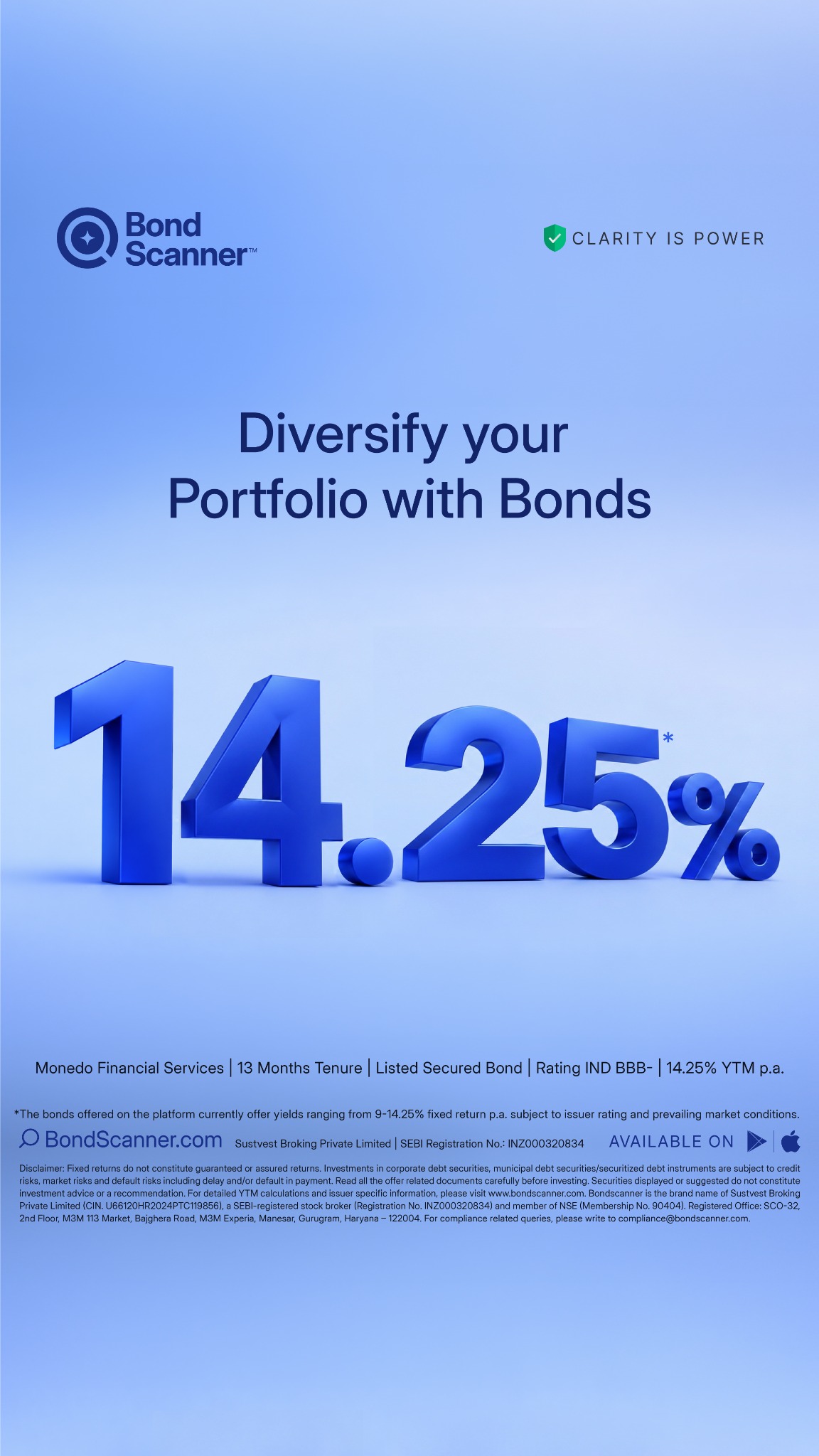 BondScanner Facebook ad from Aug 7, 2026