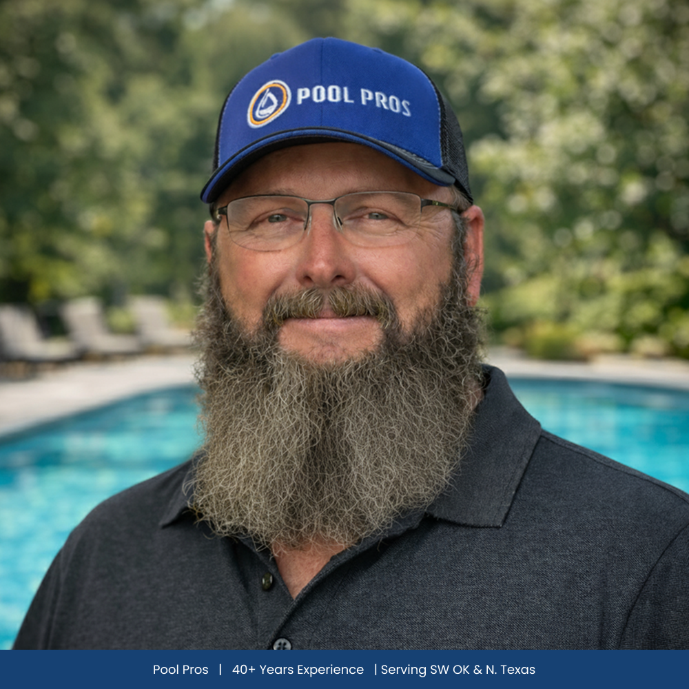 Pool Pros - Lawton Facebook ad: Dustin is a perfectionist, pays attention to detail…