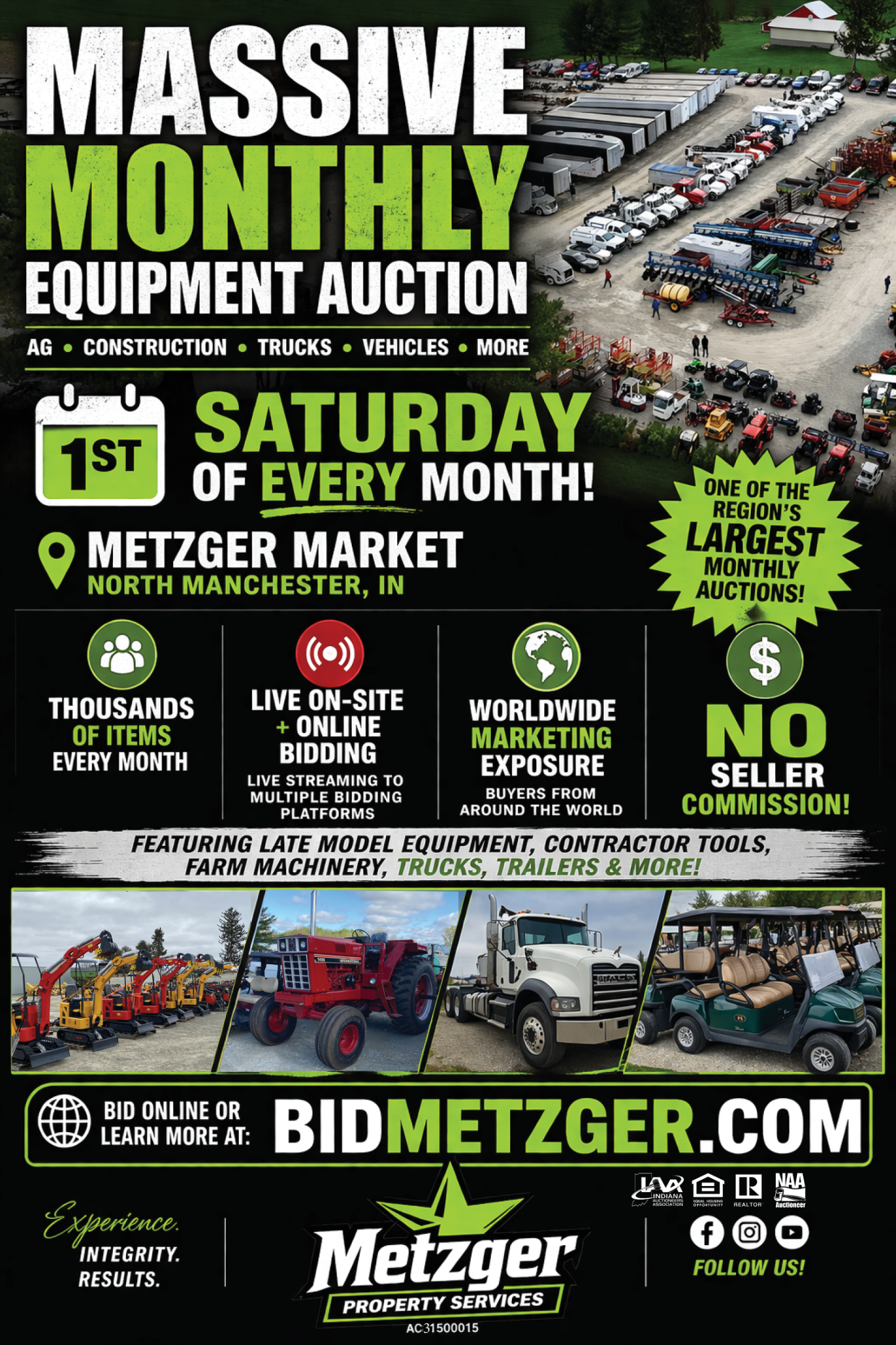 Metzger Auction Facebook ad