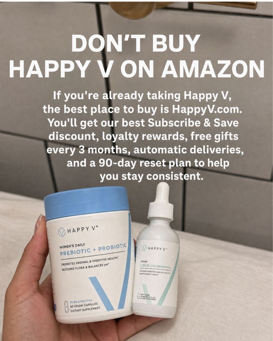 Happy V Facebook ad