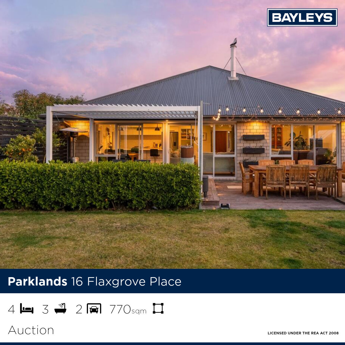 Bayleys Canterbury Facebook ad from Jul 7, 2026