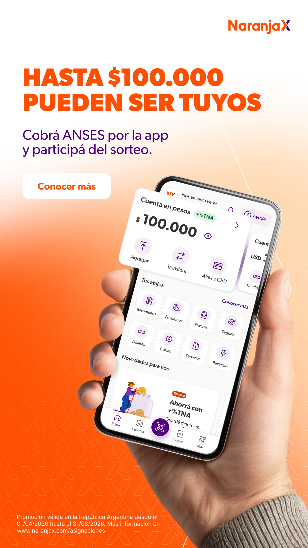 Naranja X Facebook ad
