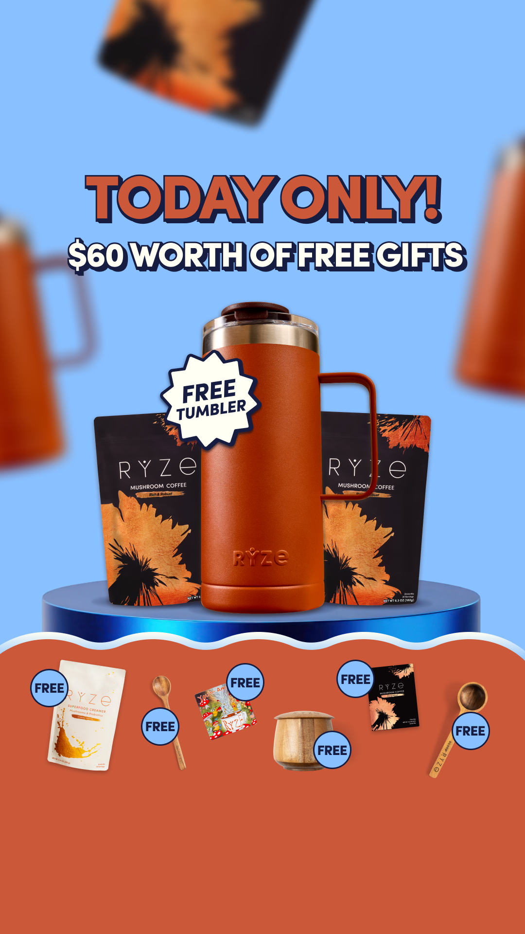 RYZE Superfoods Facebook ad