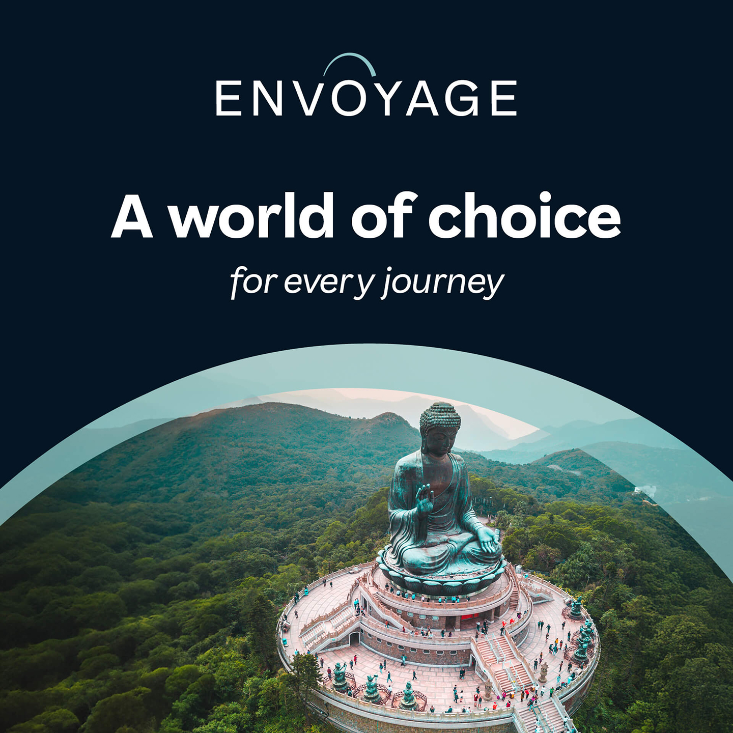 Envoyage Group Facebook ad: A world of choice for every journey