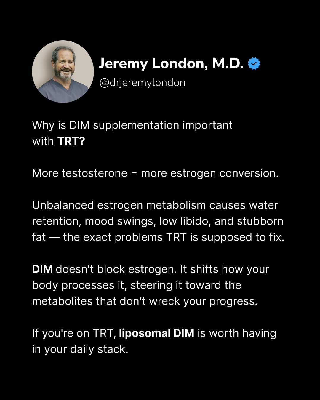 Dr. Jeremy London, MD Facebook ad