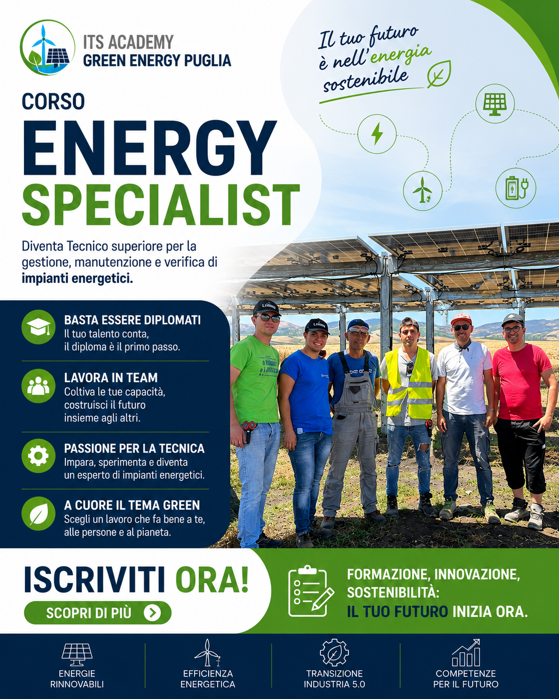 ITS Green Energy Puglia Facebook ad: Richiedi maggiori info!
