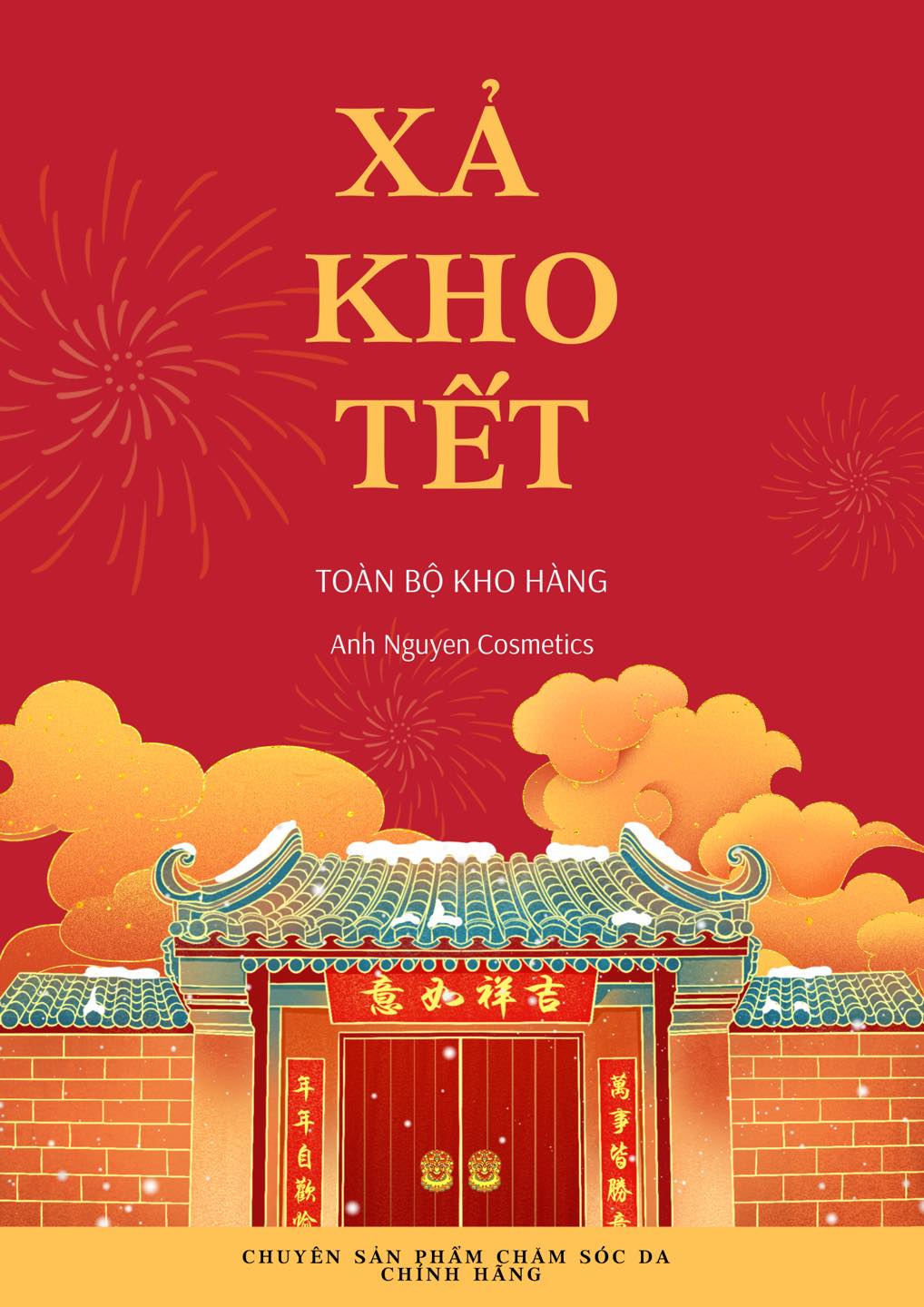 Anh Nguyen Cosmetics Facebook ad: XẢ KHO TẾT - ĐÓN XUÂN VỀ
