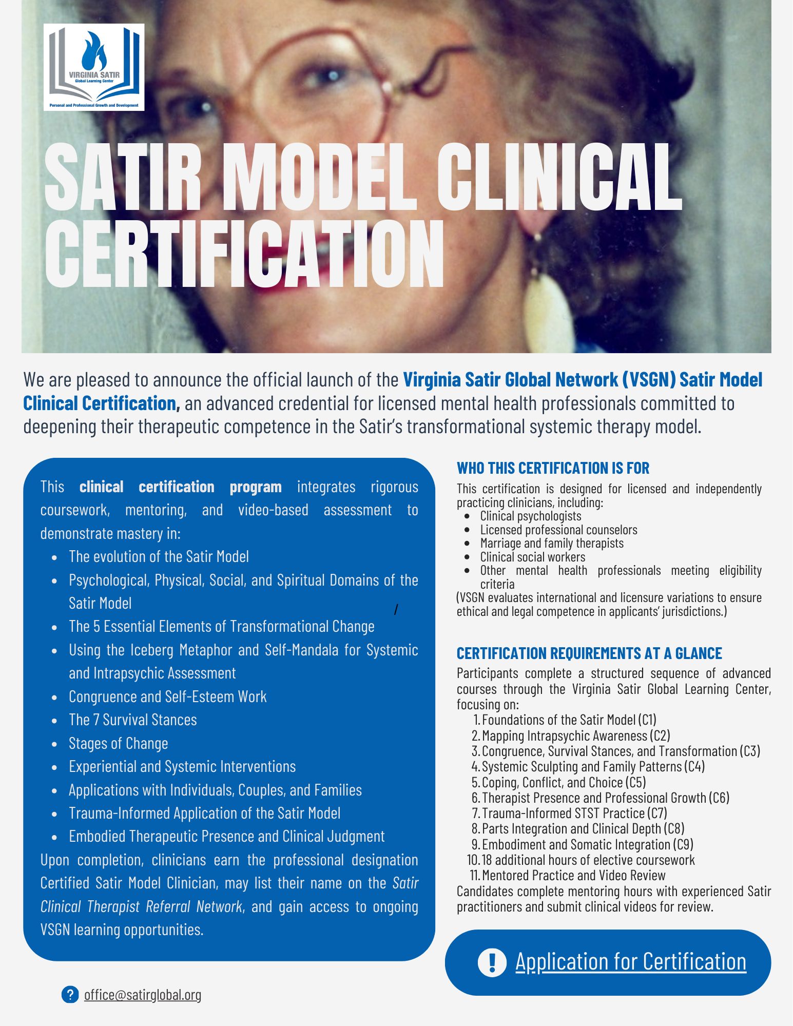 Virginia Satir Global Network Facebook ad