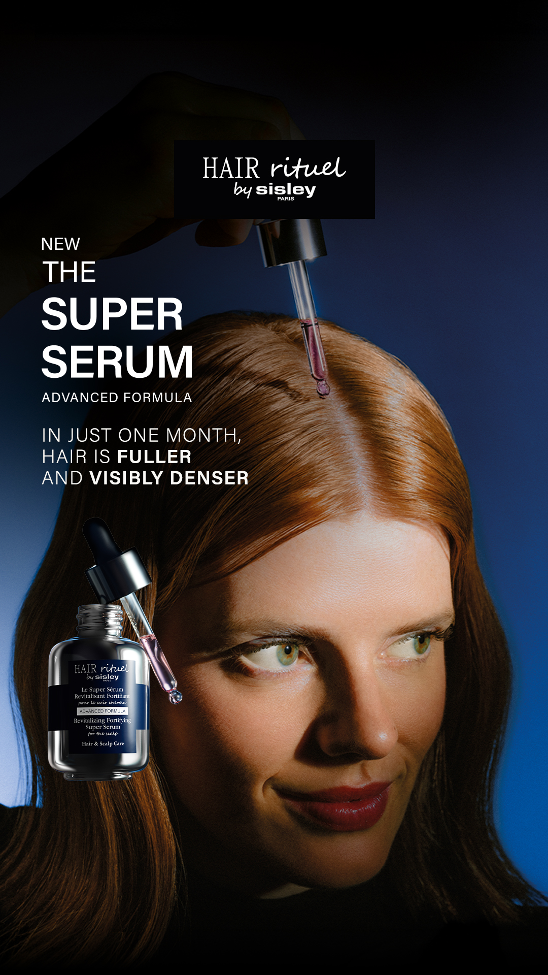 Hair Rituel by Sisley Facebook ad: 76% Thicker Hair